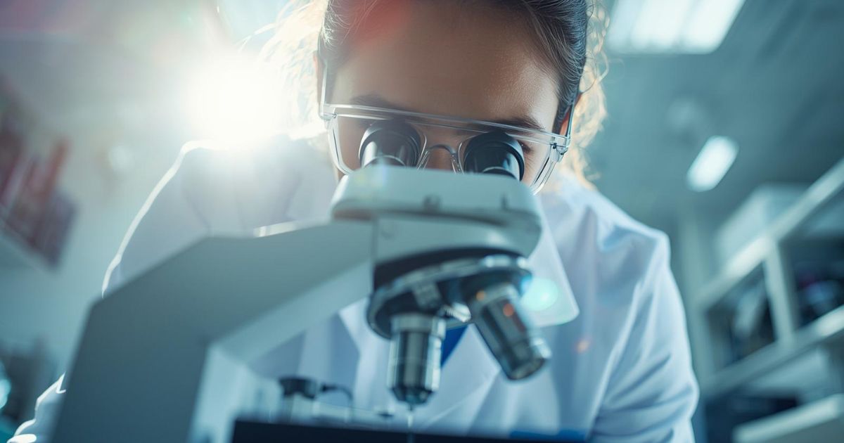Image of scientist at Agilex Biolabs working on sample preparation techniques for oligonucleotide bioanalysis.